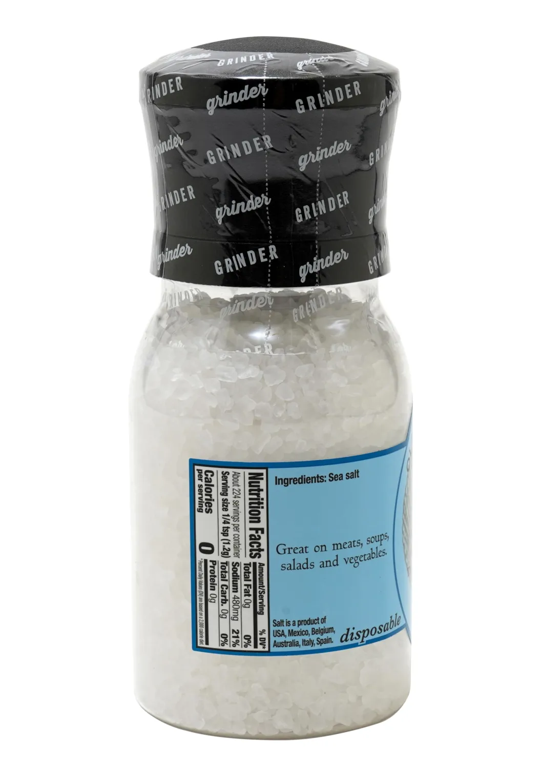 Olde Thompson Sea Salt Grinder, 9.5 Ounce