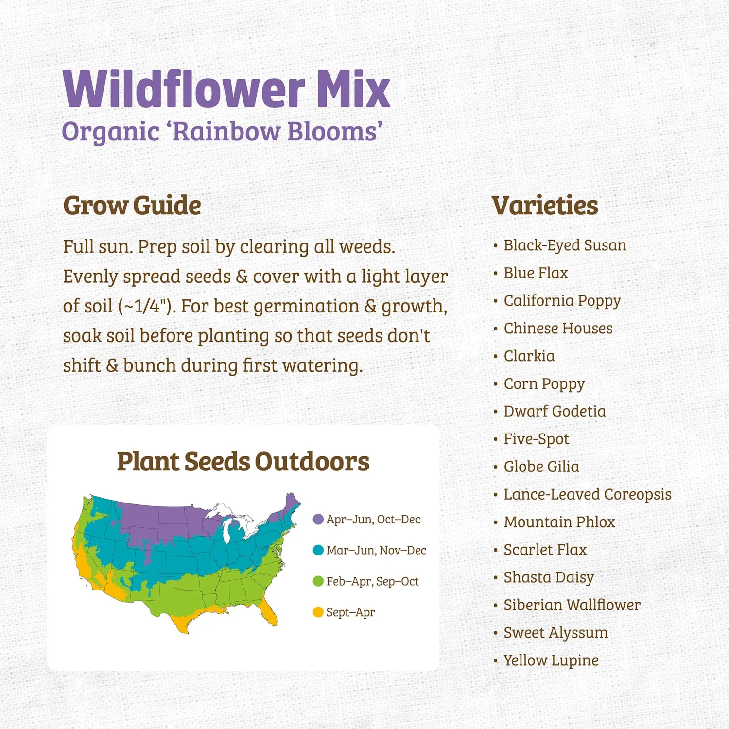 Seed Packet - Wildflower Mix