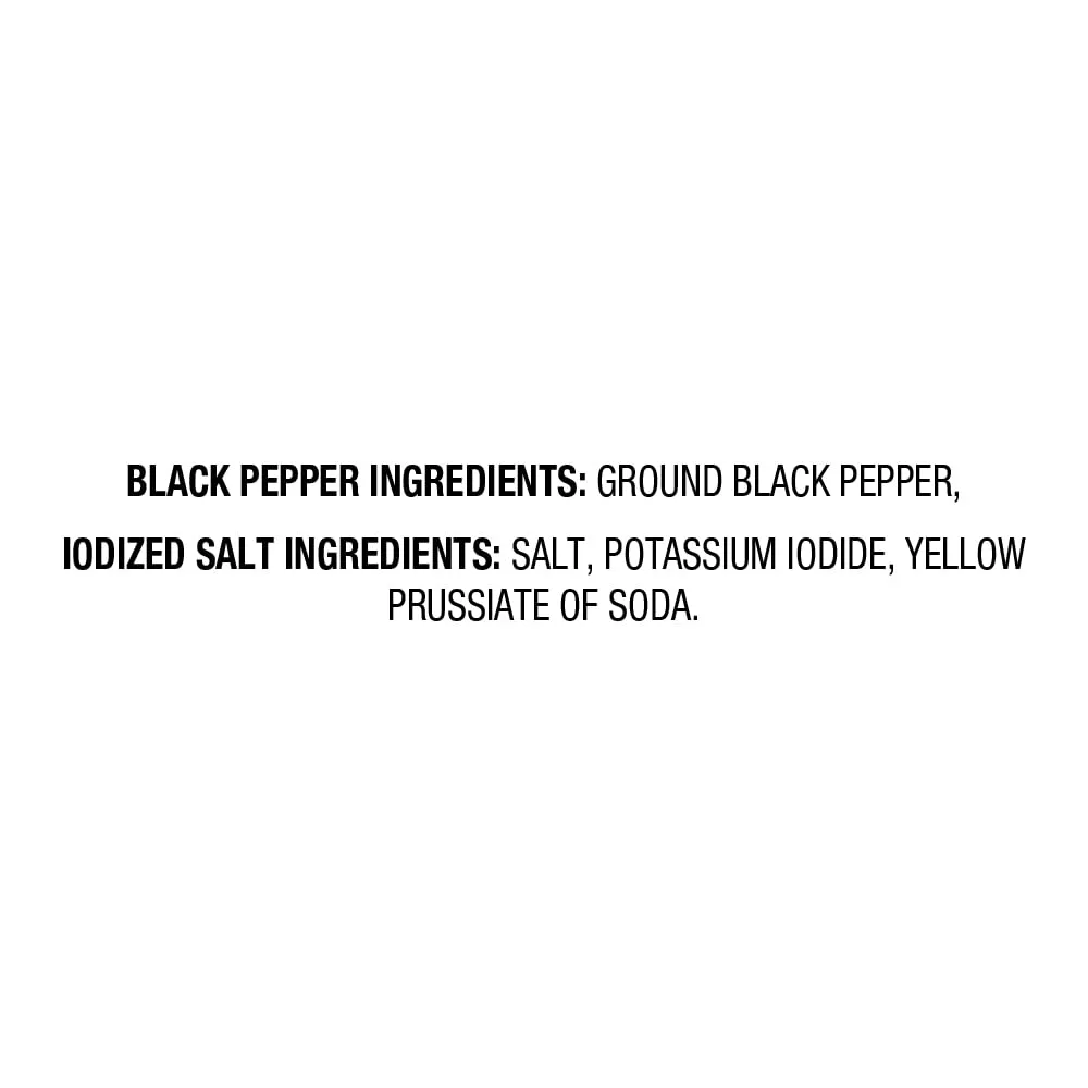 Amazon Saver, Iodized Salt & Black Pepper, 4.25 Oz