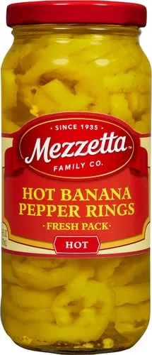 Mezzetta Deli-Sliced Hot Pepper Rings, 16 oz