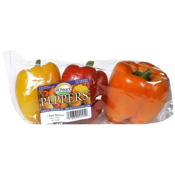 Peppers Bell, Tri-Colour, 3 Count
