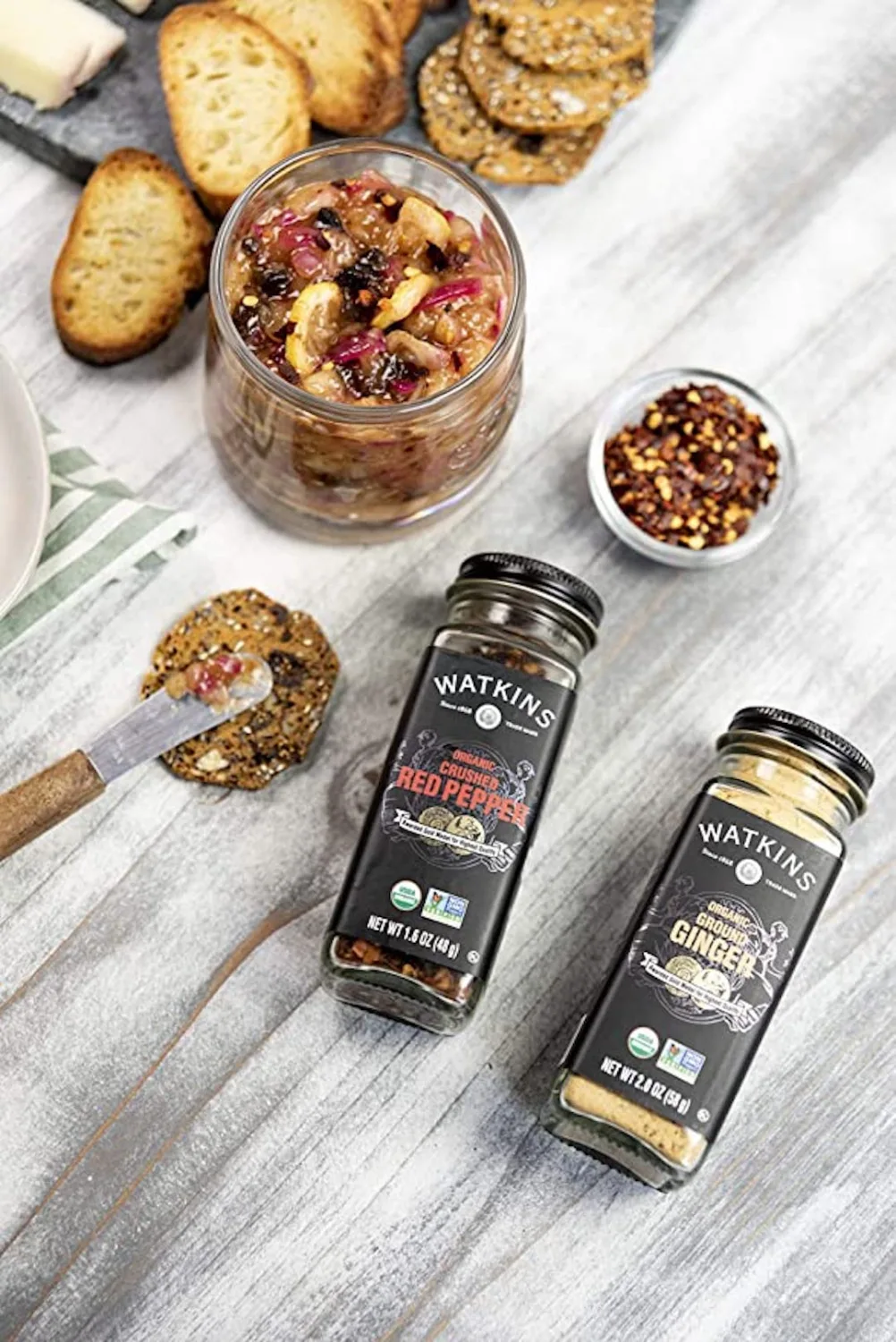 Watkins Gourmet Organic Spice Jar, Crushed Red Pepper, Non-GMO, Kosher, 1.6 Ounce Jar, 1-Pack