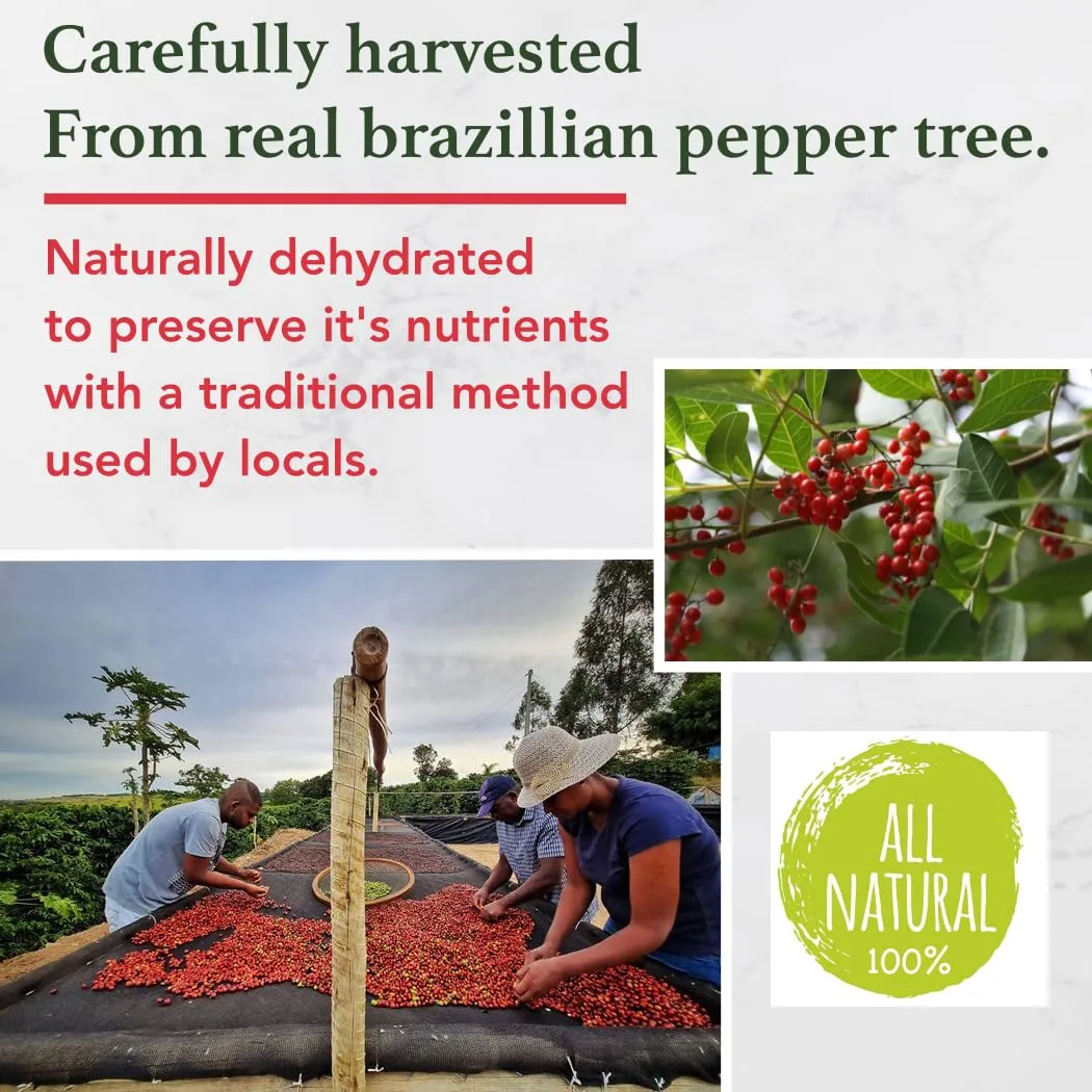 All Goods 4oz Pink Peppercorns From Malabar for Grinder Refill - Whole Pink Pepper Bulk, Fresh Peppers, Pimienta Negra Entera