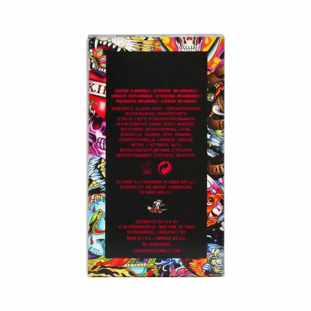 Ed Hardy Women's Perfume Fragrance by Christian Audigier, Eau De Parfum, Hearts & Daggers, 3.4 Fl Oz