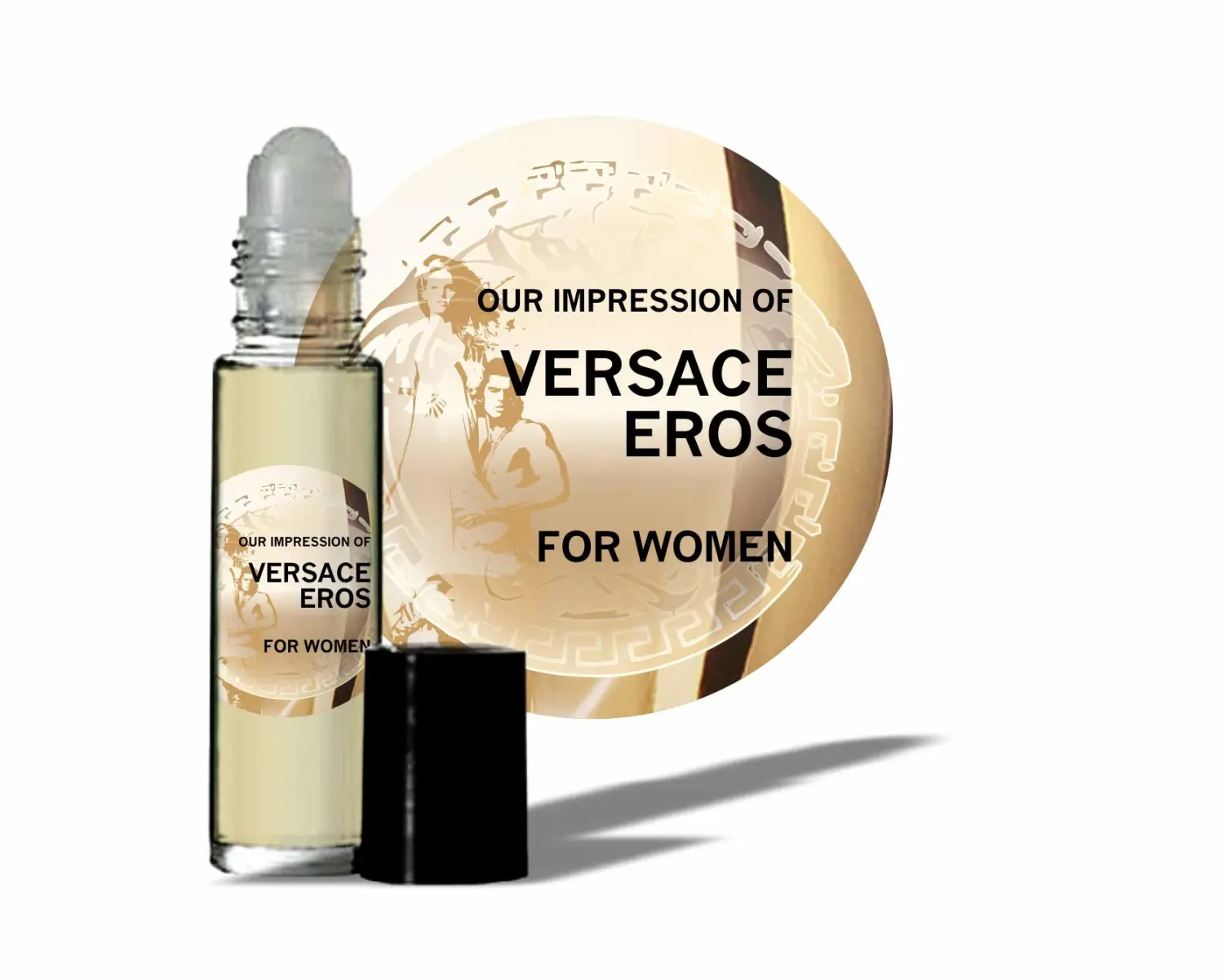MOBETTER FRAGRANCE OILS' Impression of Eros for Women (10ml Roll On), Top notes are Sicilian Lemon, Pomegranate and Calabrian bergamot, Travel Size, Uncut, Long Lasting