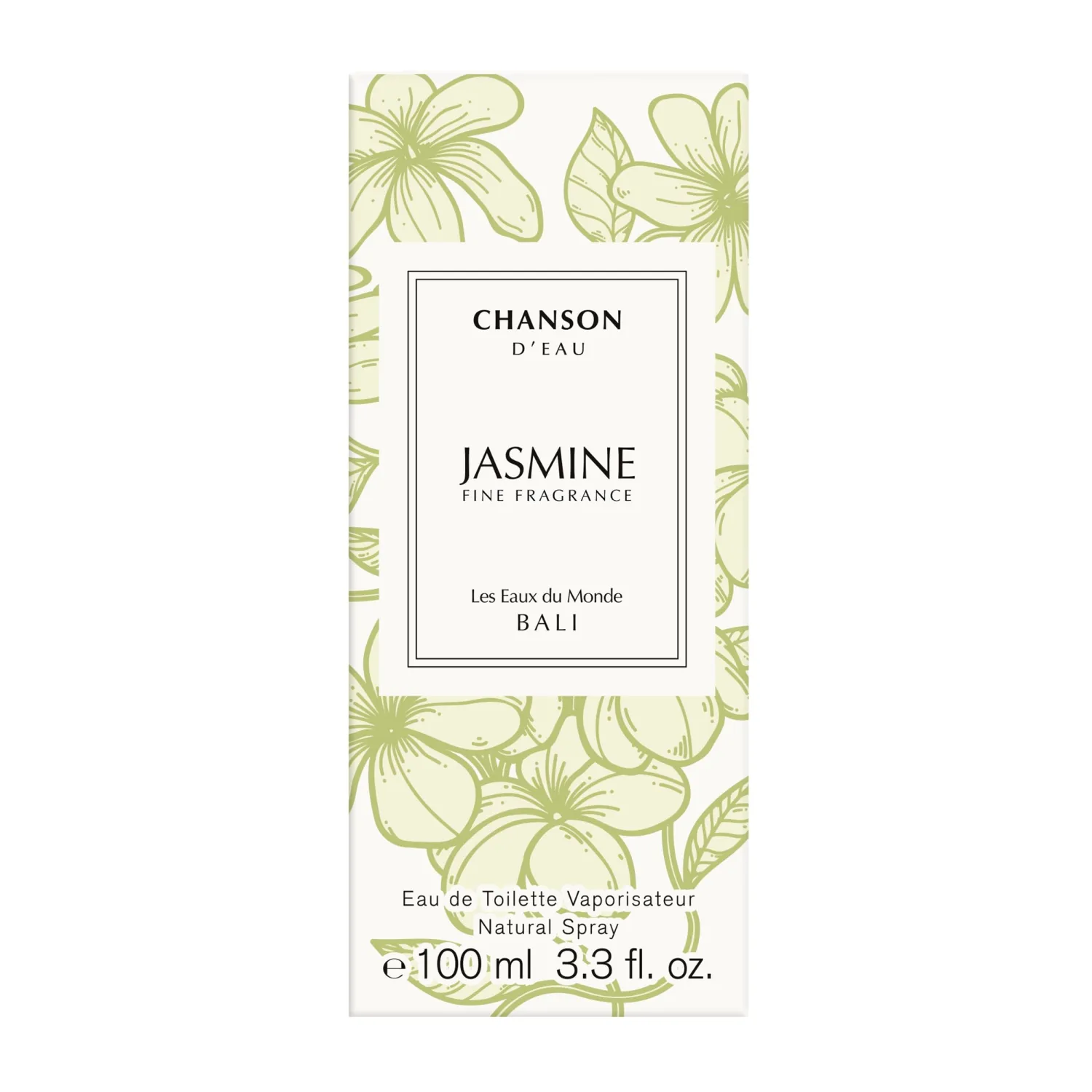 Chanson Jasmine Eau de Toilette 3.4 fl oz (Pack of 1), Notes of Jamine, Tuberose, and Vanilla, Women's Fragrance, Long Lasting, Everyday Fragrance, Travel Size