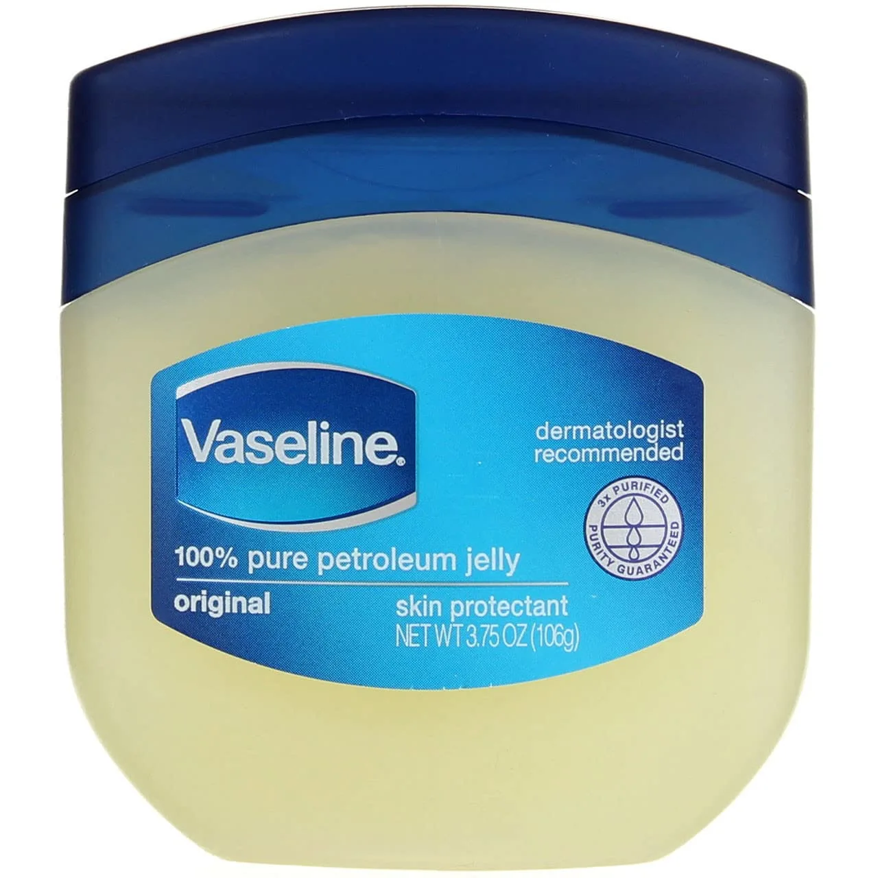 Vaseline Petroleum Jelly For Dry Cracked Skin and Eczema Relief Original 3.75 oz