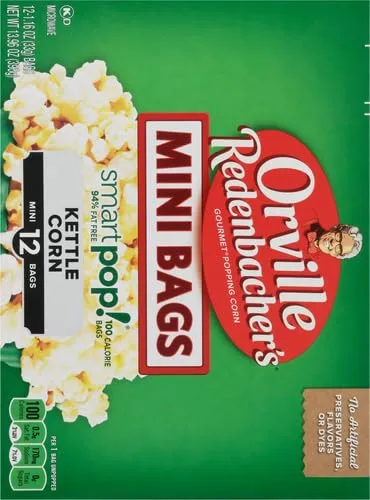 Orville Redenbacher's SmartPop! Kettle Corn Popcorn, 1.16 Oz, 12 Ct