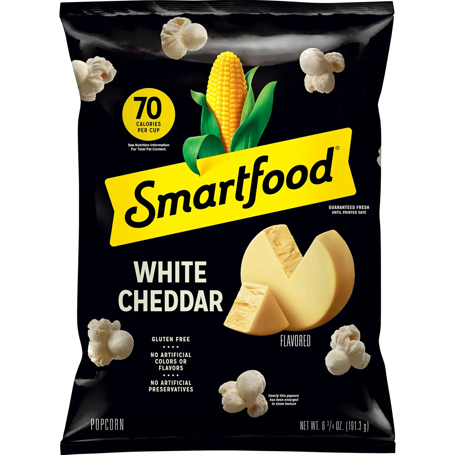 Smartfood Popcorn, White Cheddar, 6.75 Oz Bag