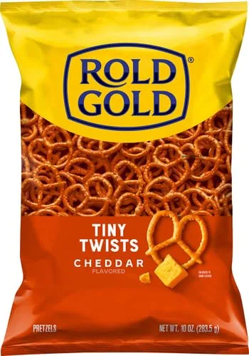 Rold Gold Cheddar Flavored Tiny Twists Pretzels, 10 Ounce