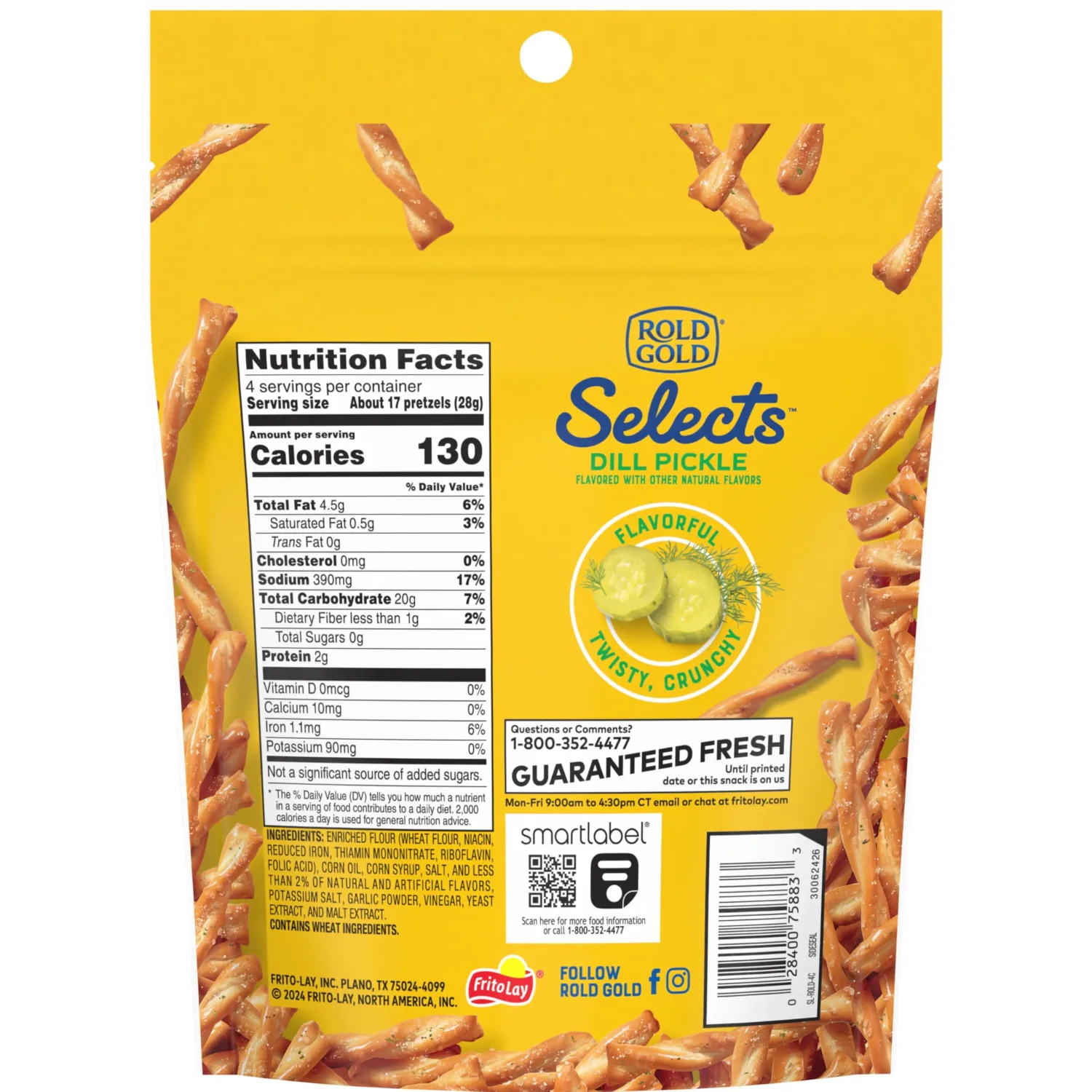 Rold Gold Selects, Dill Pickle Pretzel Twists, 4 Oz