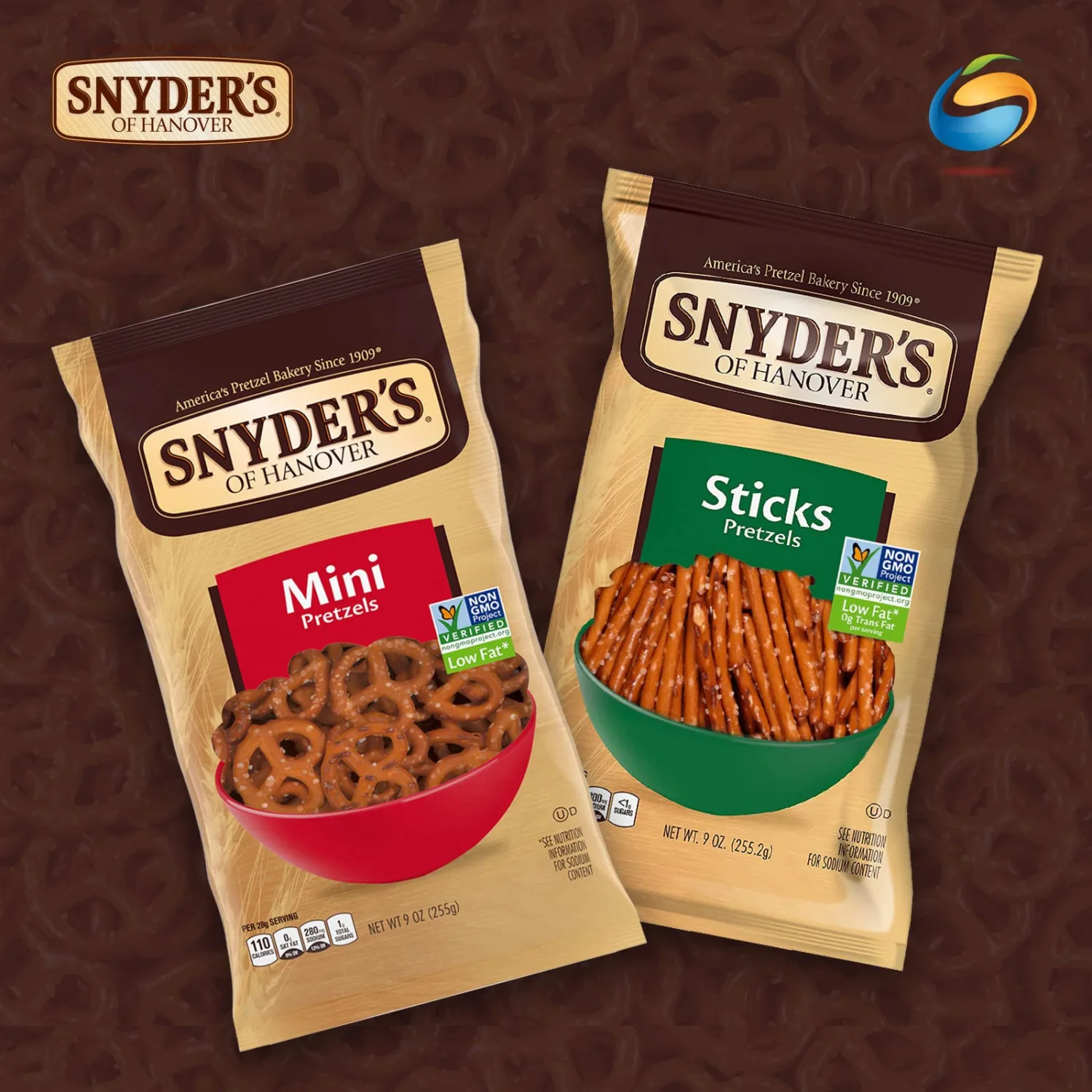 Snyder's Mini Pretzels, Fat Free, 9 oz (255.2 g)