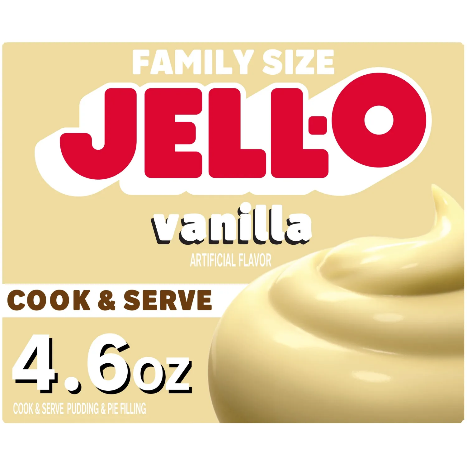 Jell-O Cook & Serve Vanilla Pudding & Pie Filling Mix (4.6 oz Box)