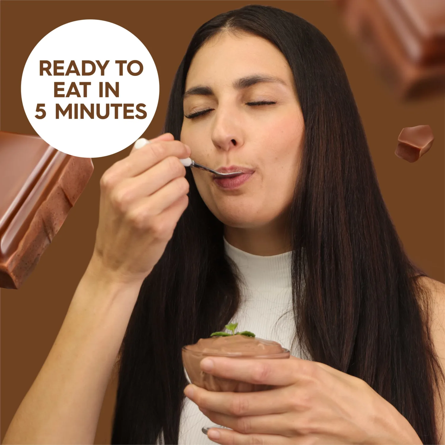 Simply Delish Natural Instant Chocolate Pudding - Sugar Free, Non GMO, Gluten Free, Fat Free, Vegan, Keto Friendly - 1.7 OZ (Pack of 1)
