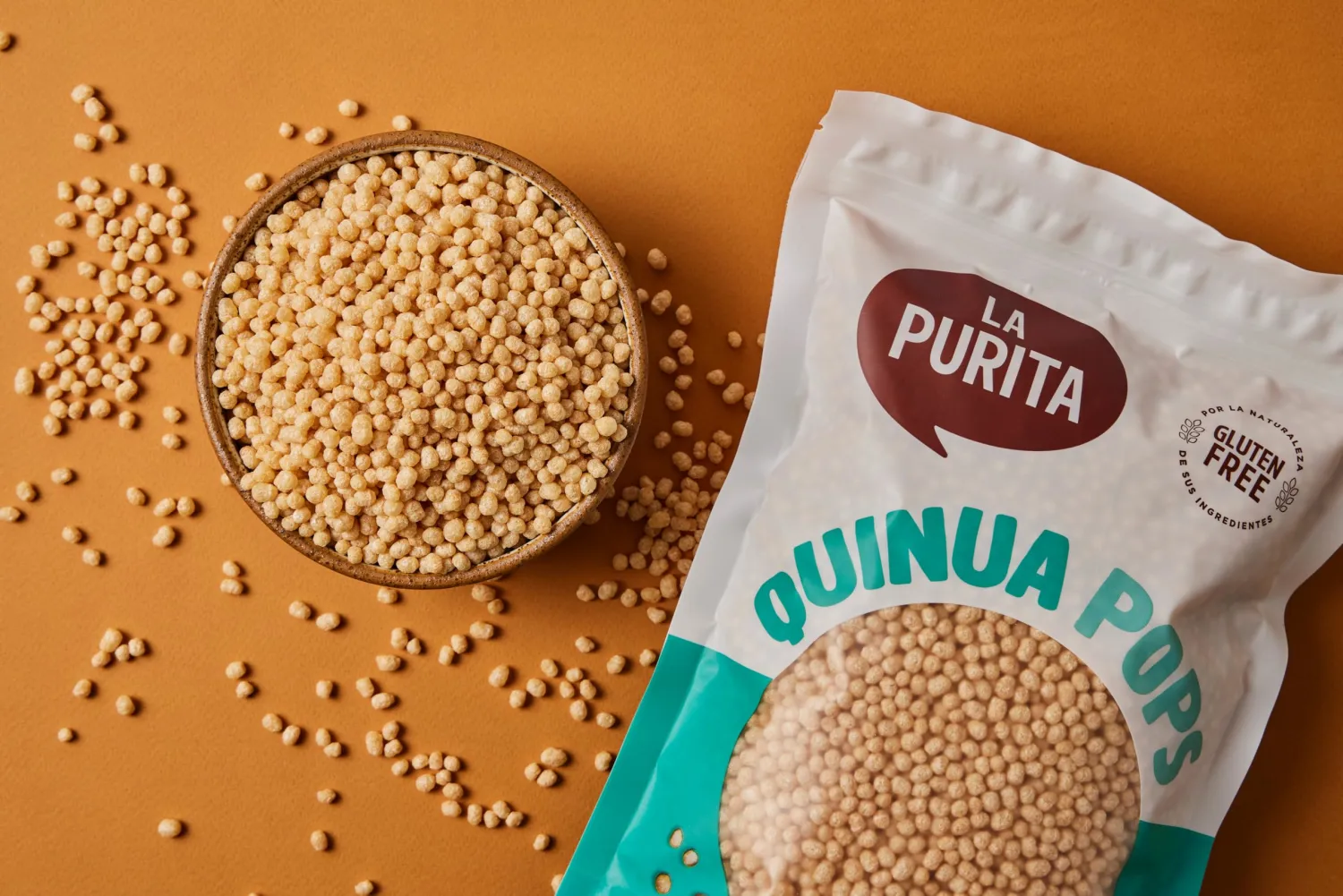 La Purita Quinoa Pops – Puffed Quinua Cereal, Gluten-Free, Vegan Superfood, 6.35 oz (6.35 Ounce (Pack of 1), Unflavored)