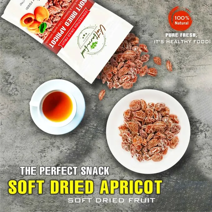 SOFT DRIED APRICOT 5.29oz (150g) VIETFARMFOOD: Sweet and cool taste, characteristic fatty taste. Soft texture inside with crispy outer shell. A delicious, nutritious snack, suitable for all ages.