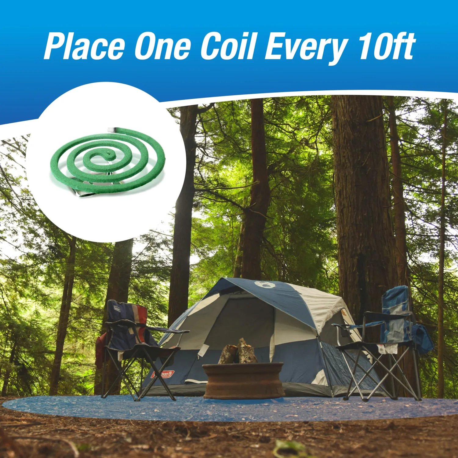 PIC Mosquito Repelling Coils – Outdoor Mosquito Repellent, 40 Coils (4 Packs of 10)