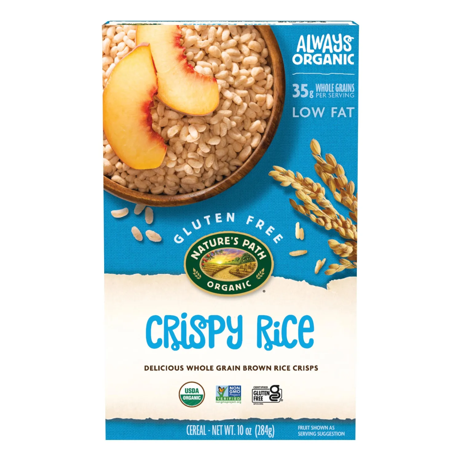Nature's Path Organic Crispy Rice Cereal, 10 oz (Pack of 1), Gluten Free, Non-GMO