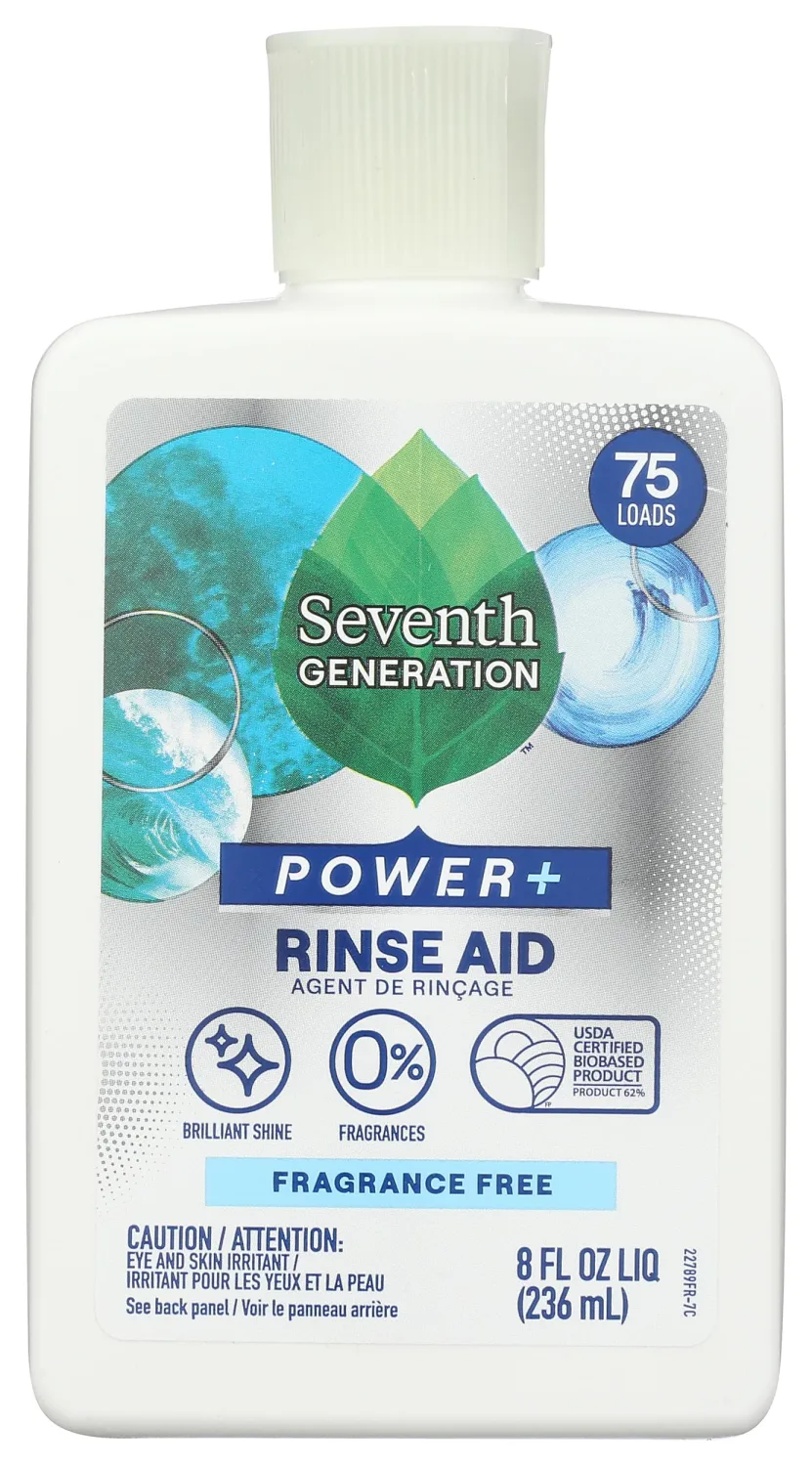 Seventh Generation Rinse Aid Free and Clear - 8 fl oz, Packaging May Vary