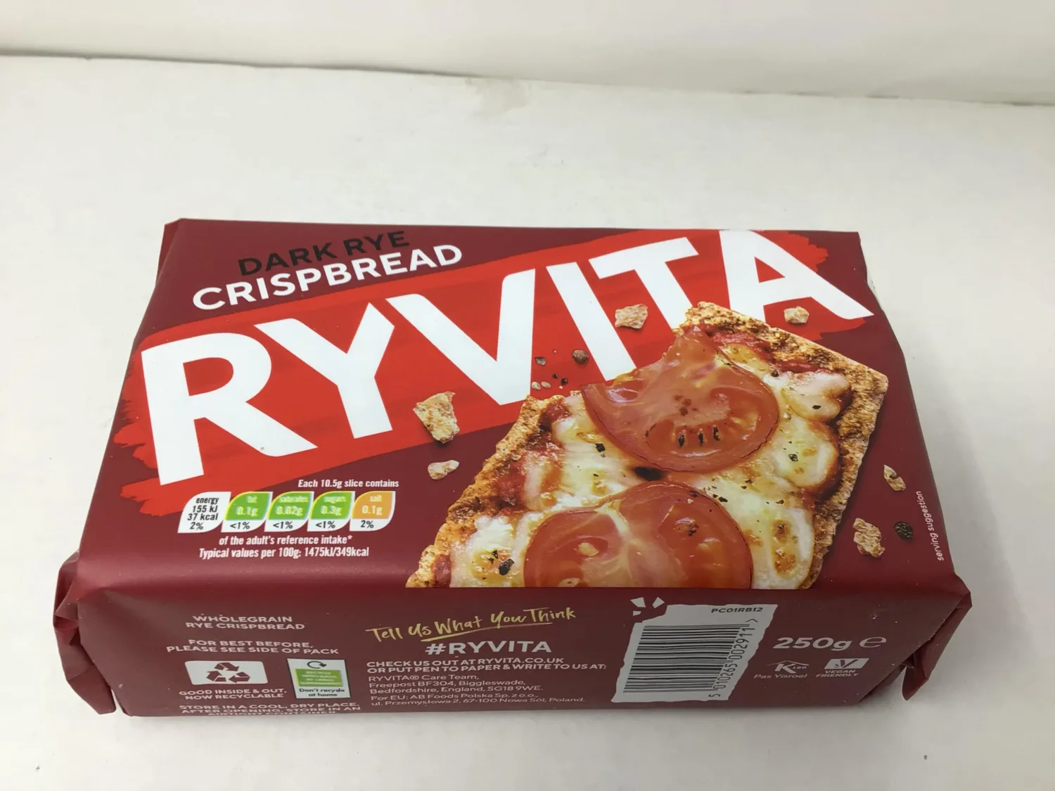 Ryvita Dark Rye Crispbread (250g)