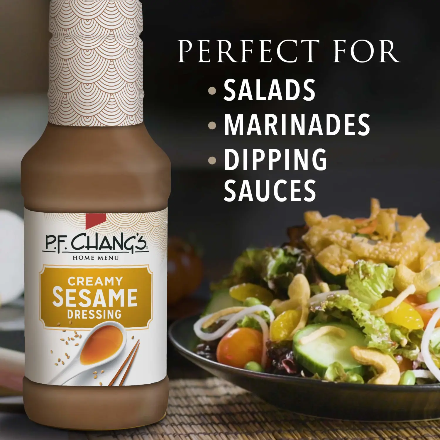 P.F. Chang's Home Menu Salad Dressing, Creamy Sesame 16 fl oz.