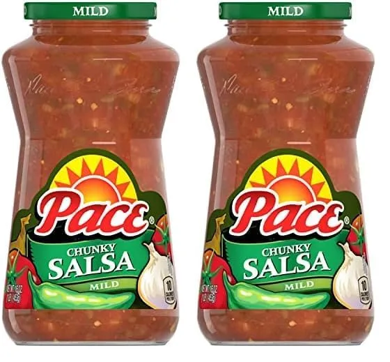 Pace Chunky Mild Salsa, 16 oz Jar (Pack of 2)