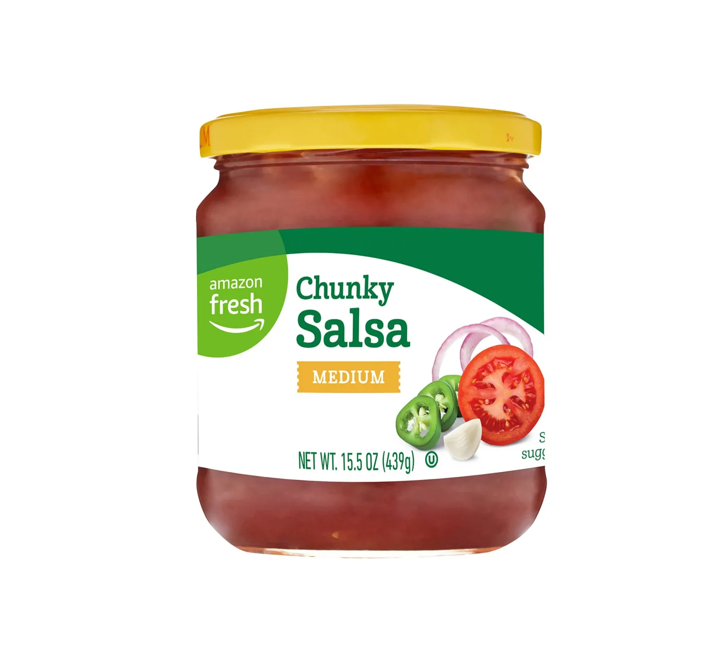 Amazon Fresh, Chunky Salsa, Medium, 15.5 Oz
