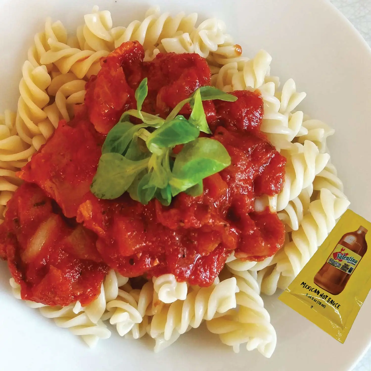 "Valentina Mexican Hot Sauce Picante Salsa Made From Chili Peppers Perfect For Chips Fast Foods Lunch Snacks or More 50 Packets of 0.3 Oz. (8 grams) "
