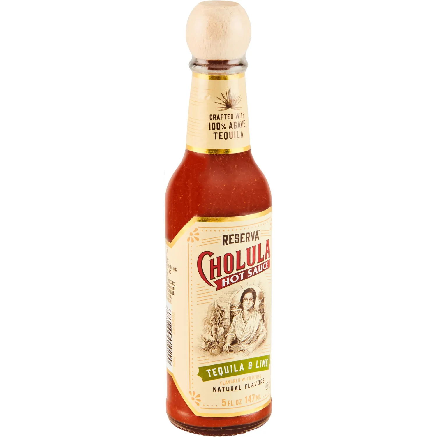 Cholula Tequila & Lime Reserva Hot Sauce (Crafted with 100% Agave Tequila), 5 fl oz