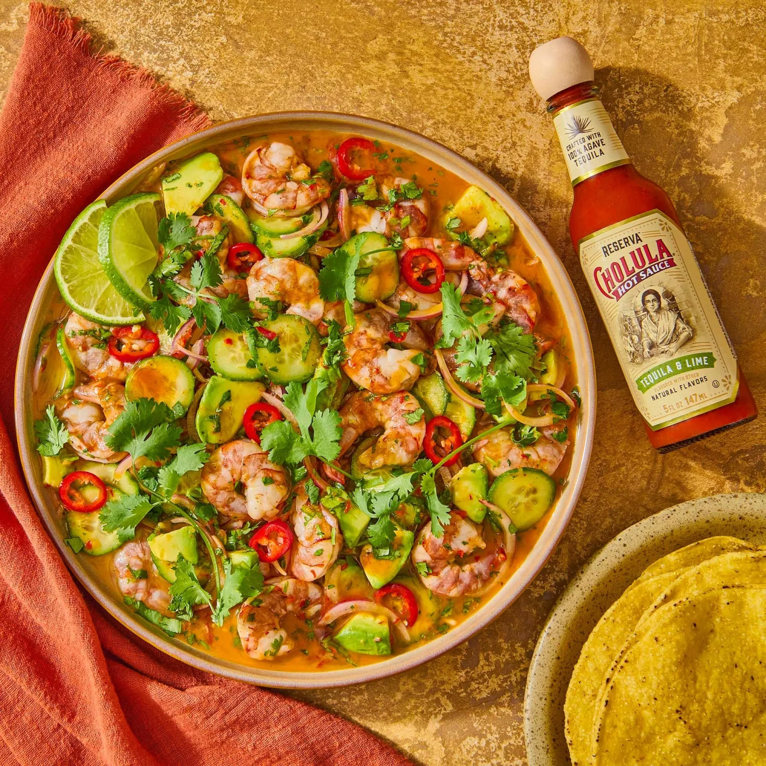 Cholula Tequila & Lime Reserva Hot Sauce (Crafted with 100% Agave Tequila), 5 fl oz