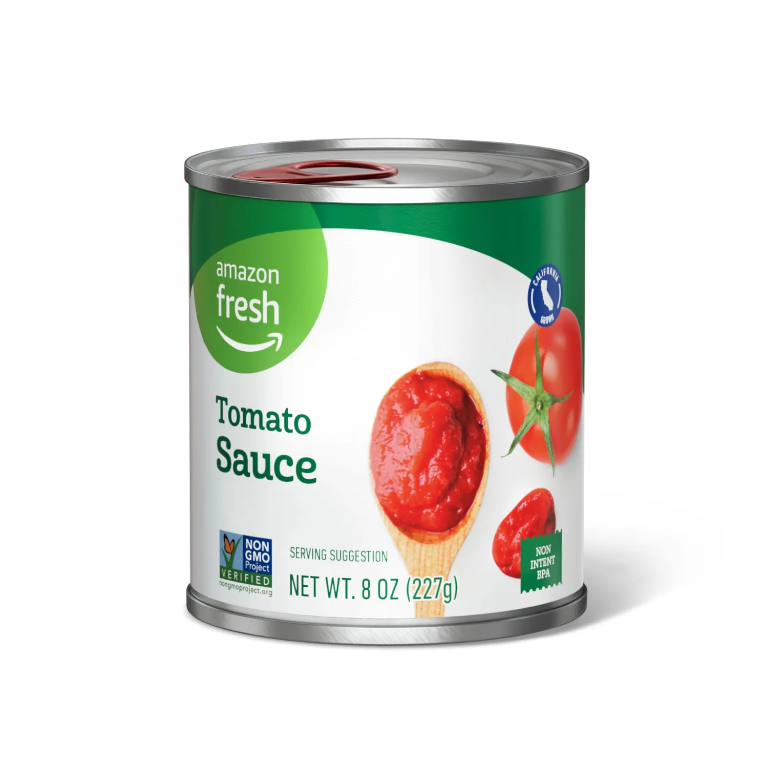 Amazon Fresh, Tomato Sauce, 8 Oz (Previously Happy Belly, Packaging May Vary)