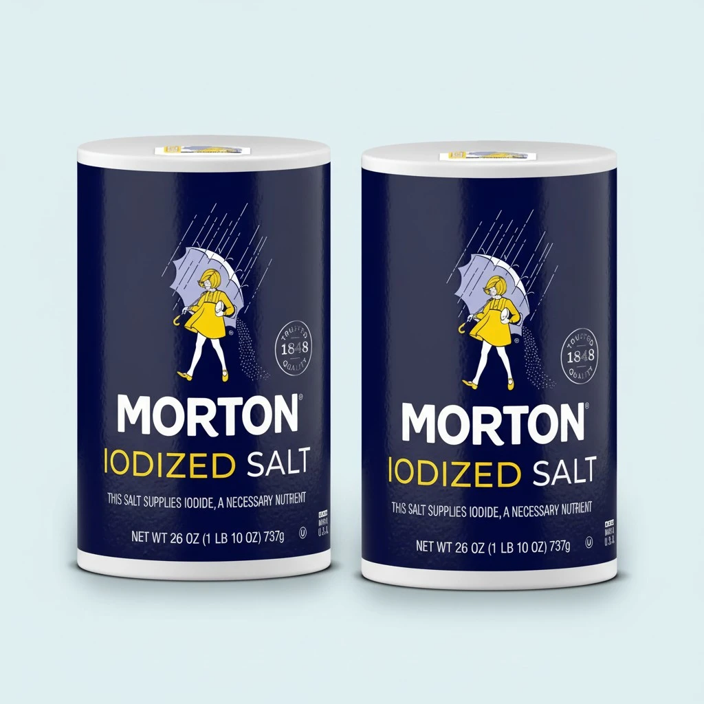 Morton Iodized Salt, All-Purpose, Ideal for Cooking & Table Use, (26 oz), 2-Pack