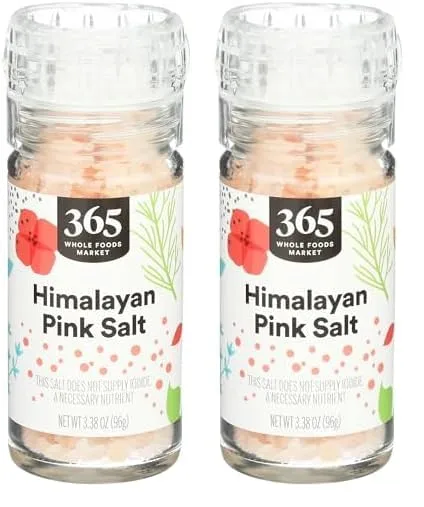 365 by Whole Foods Market, Himalayan Pink Salt Grinder, 3.38 Ounce (Pack of 2)
