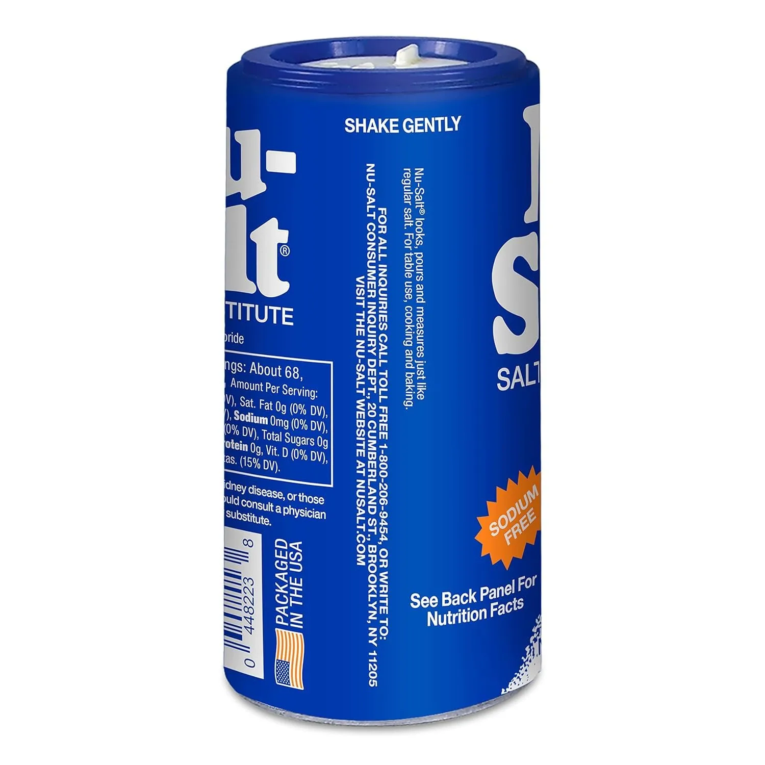 Nu-Salt Sodium-Free Salt Substitute, 3oz Shaker Bottle (Pack of 1)