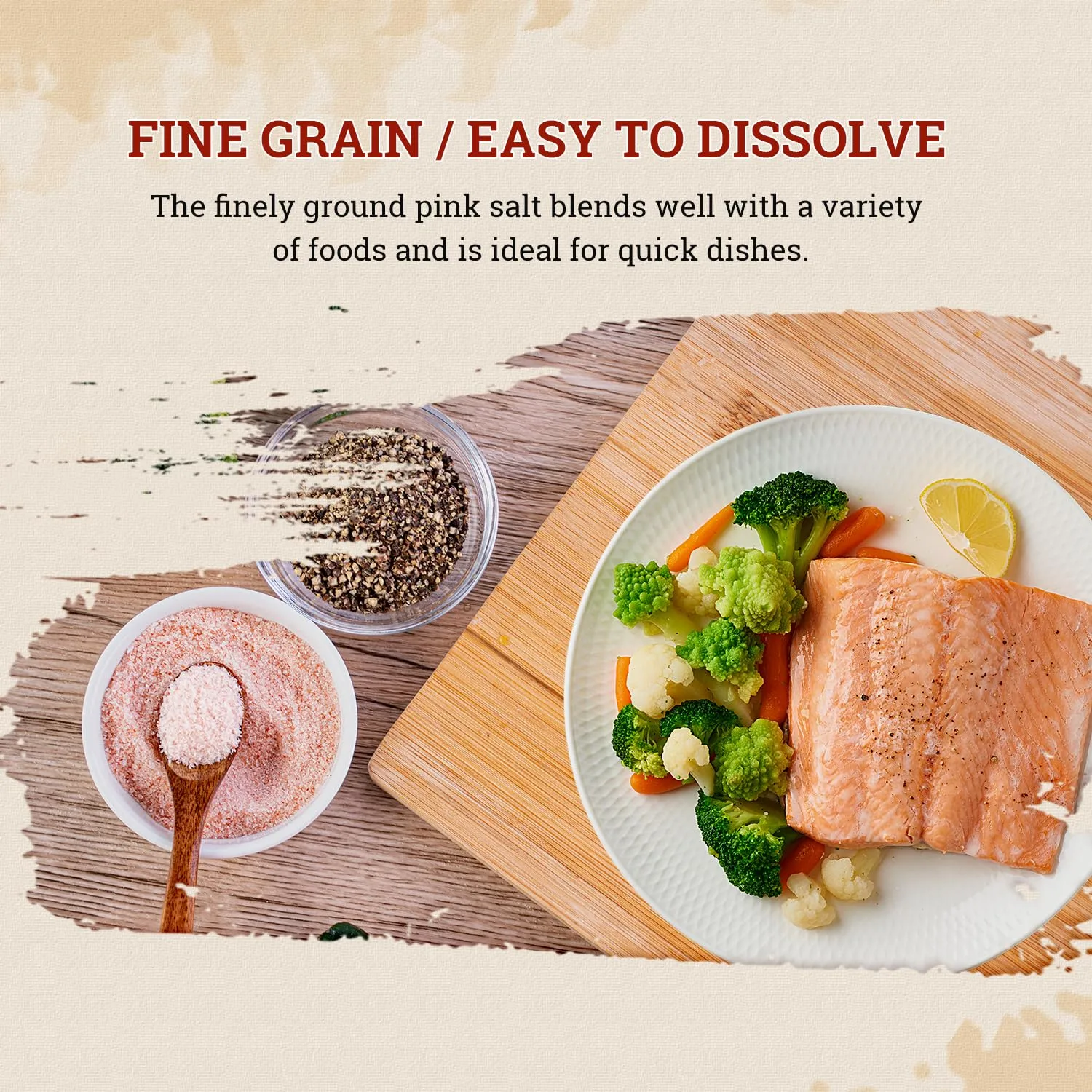 52USA Himalayan Pink Salt Fine, Pink Himalayan Sea Salt, Fine Grain 2 lb, Himalayan Salt, Pink Salt, No Artificial Colors, No Additives, No Gluten, Rock Salt for Grinder Refill, Kosher Salt