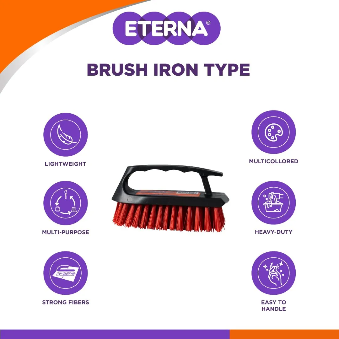 ETERNA Multipurpose Scrub Brush, Heavy Duty All Purpose Scrub Brush for Cleaning Bathroom, Shower, Decks, Floor, Tile, Grout and Concrete (1 Unit Included)