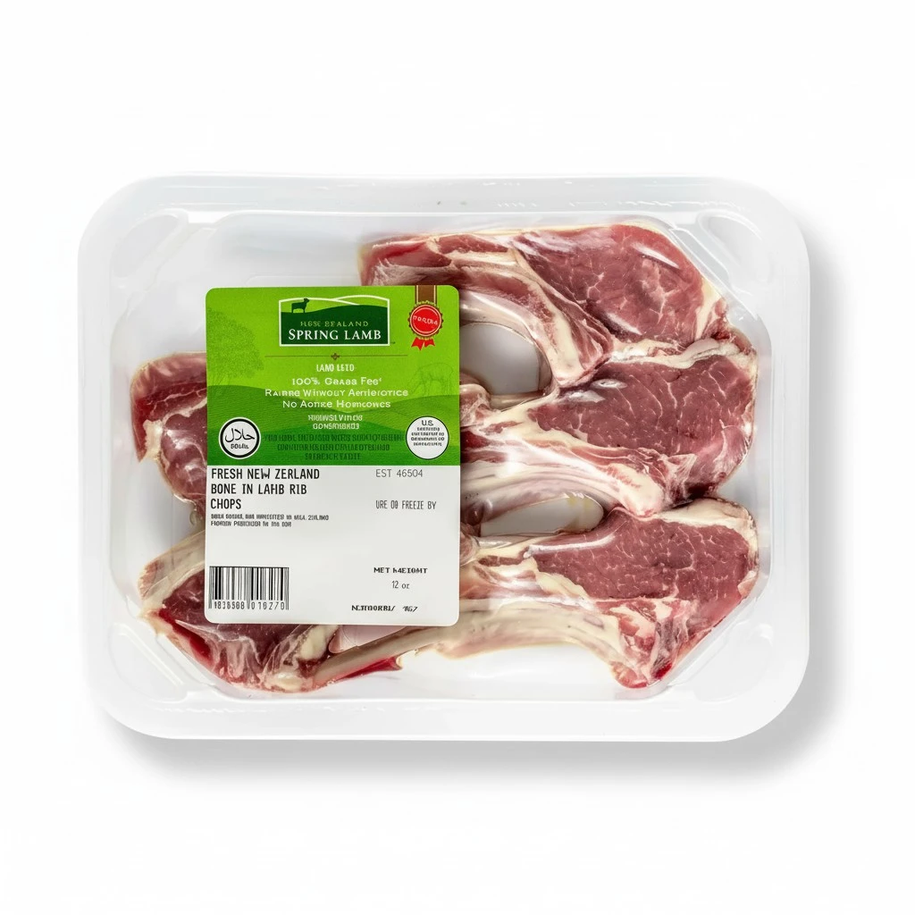 Fresh New Zealand Lamb Rib Chops, 0.75 lb