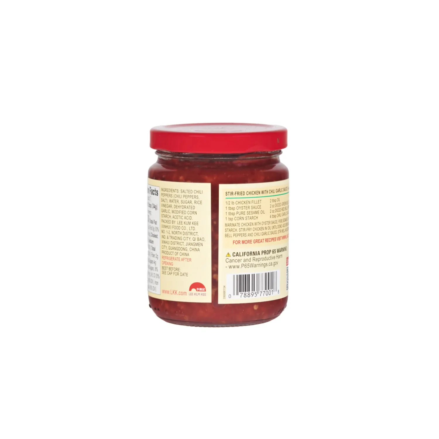 Lee Kum Kee Chili Garlic Sauce (8 oz - 1 Pack), Spicy, Garlickly & Savory Hot Sauce, Perfect for Dipping, Stir-Frying, Seafood, Vegetables, Dim Sum, and Noodles