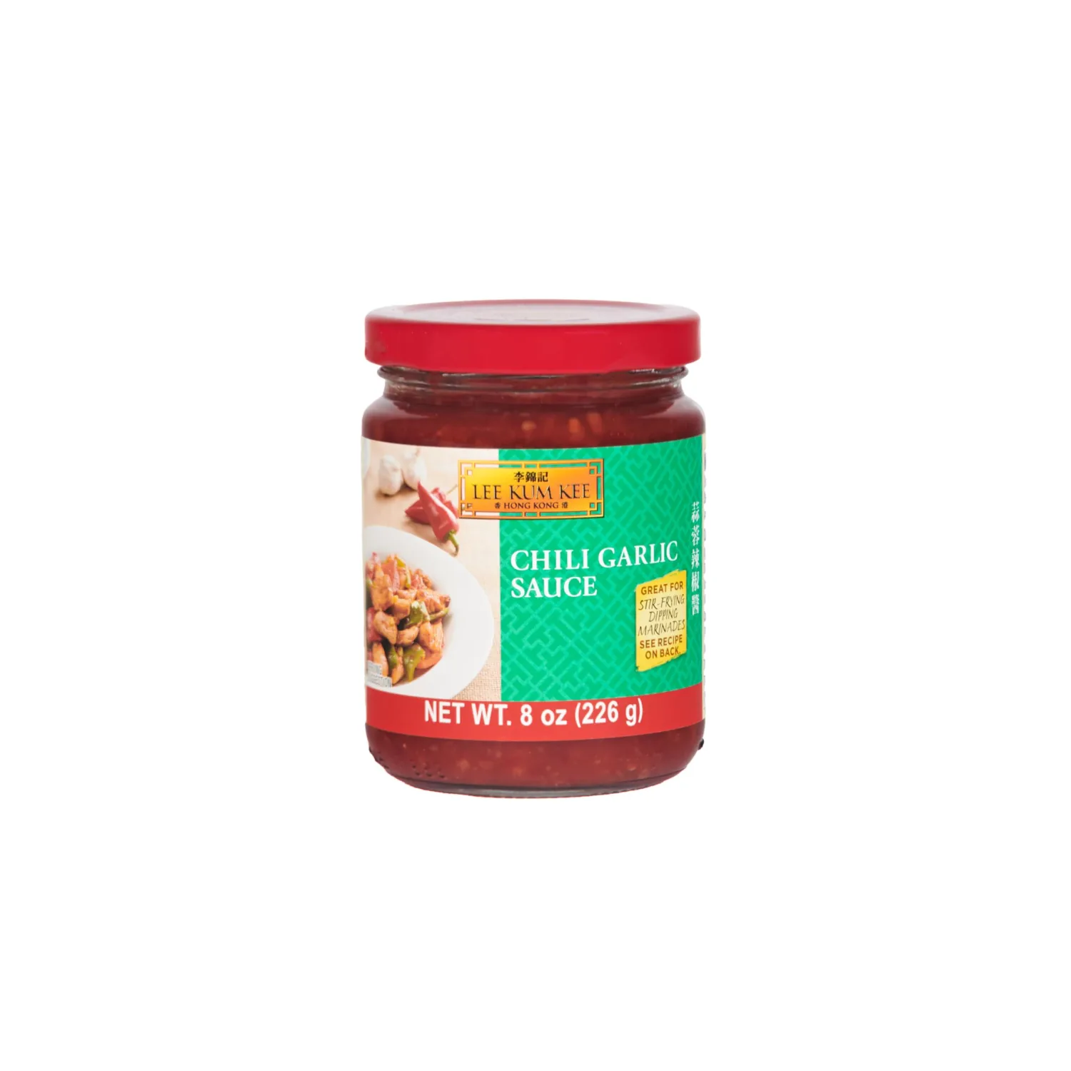 Lee Kum Kee Chili Garlic Sauce (8 oz - 1 Pack), Spicy, Garlickly & Savory Hot Sauce, Perfect for Dipping, Stir-Frying, Seafood, Vegetables, Dim Sum, and Noodles