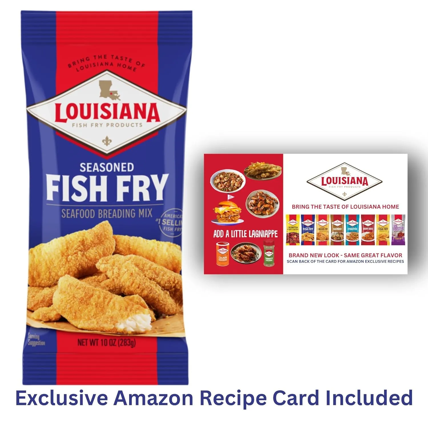 Louisiana Fish Fry Seasoned Seafood Breading Mix, 10 oz