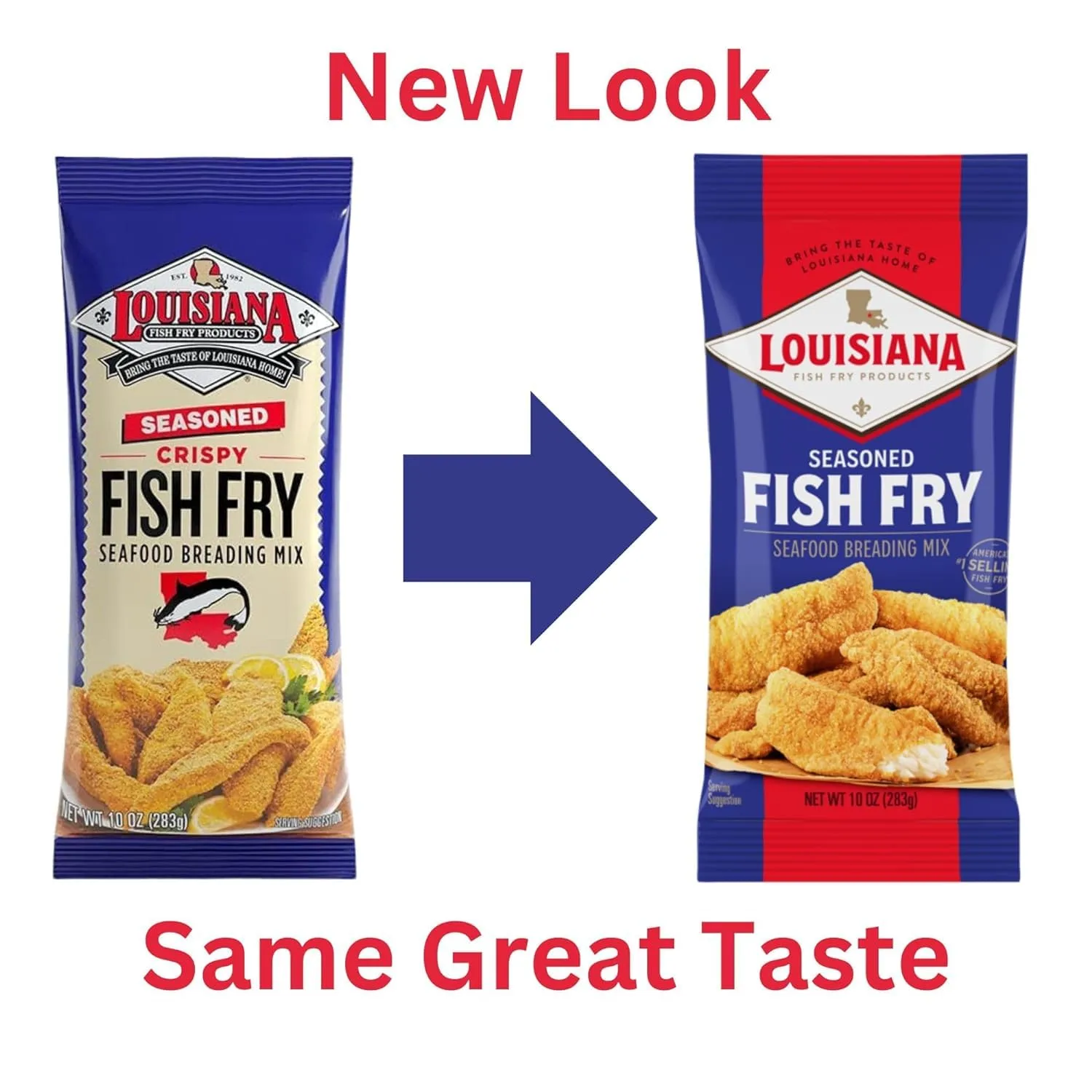 Louisiana Fish Fry Seasoned Seafood Breading Mix, 10 oz