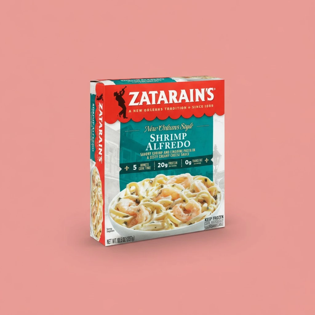 Zatarain's Shrimp Alfredo, Frozen Meal, 10.5 oz