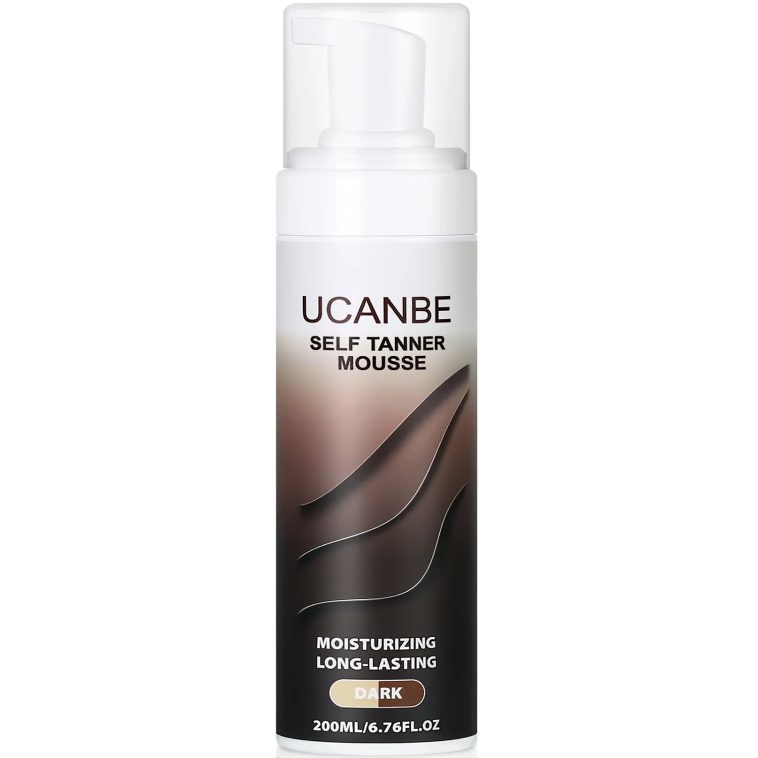 UCANBE Self Tanner Mousse - Sunless Self Tanning Foam, Ultra Dark Bronze Fast Drying Fake Tan for All Skin Tone, Lightweight, Streak Free, 6.76Fl Oz - Dark