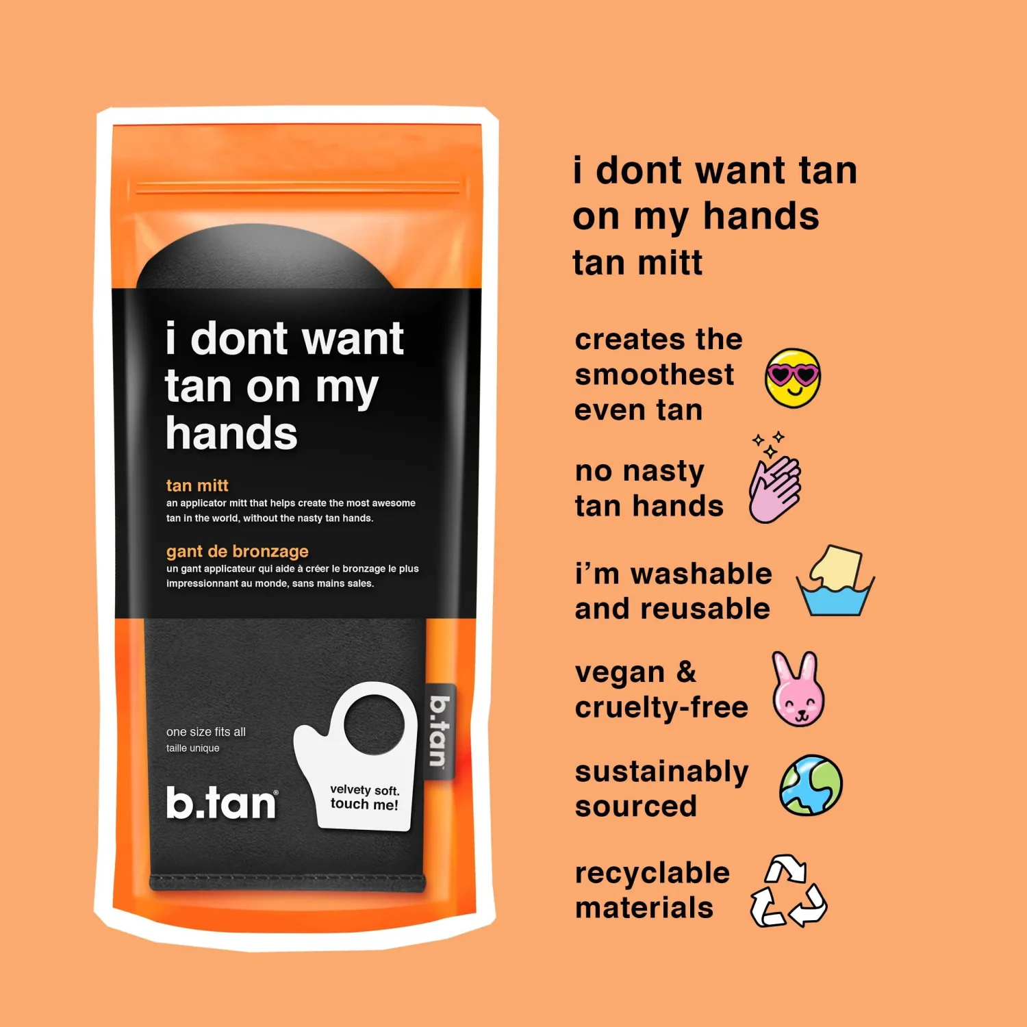 b.tan Insanely Dark Self Tanner Kit | Too Tan Bundle - Self Tanner Mousse w/Mitt Applicator, 1hr Sunless Tanner, Fast, No Fake Tan Smell, No Added Nasties, Vegan, Cruelty Free, 6.7 Fl Oz