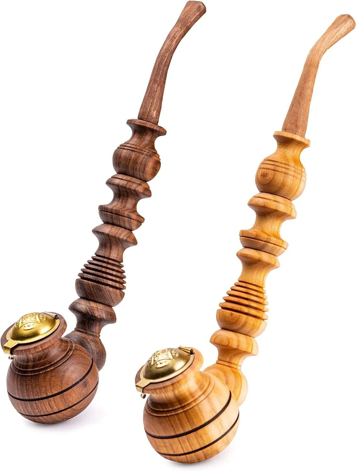 Dr. Watson - Tobacco Pipes, Set of 2, Churchwarden Shape, Handcrafted
