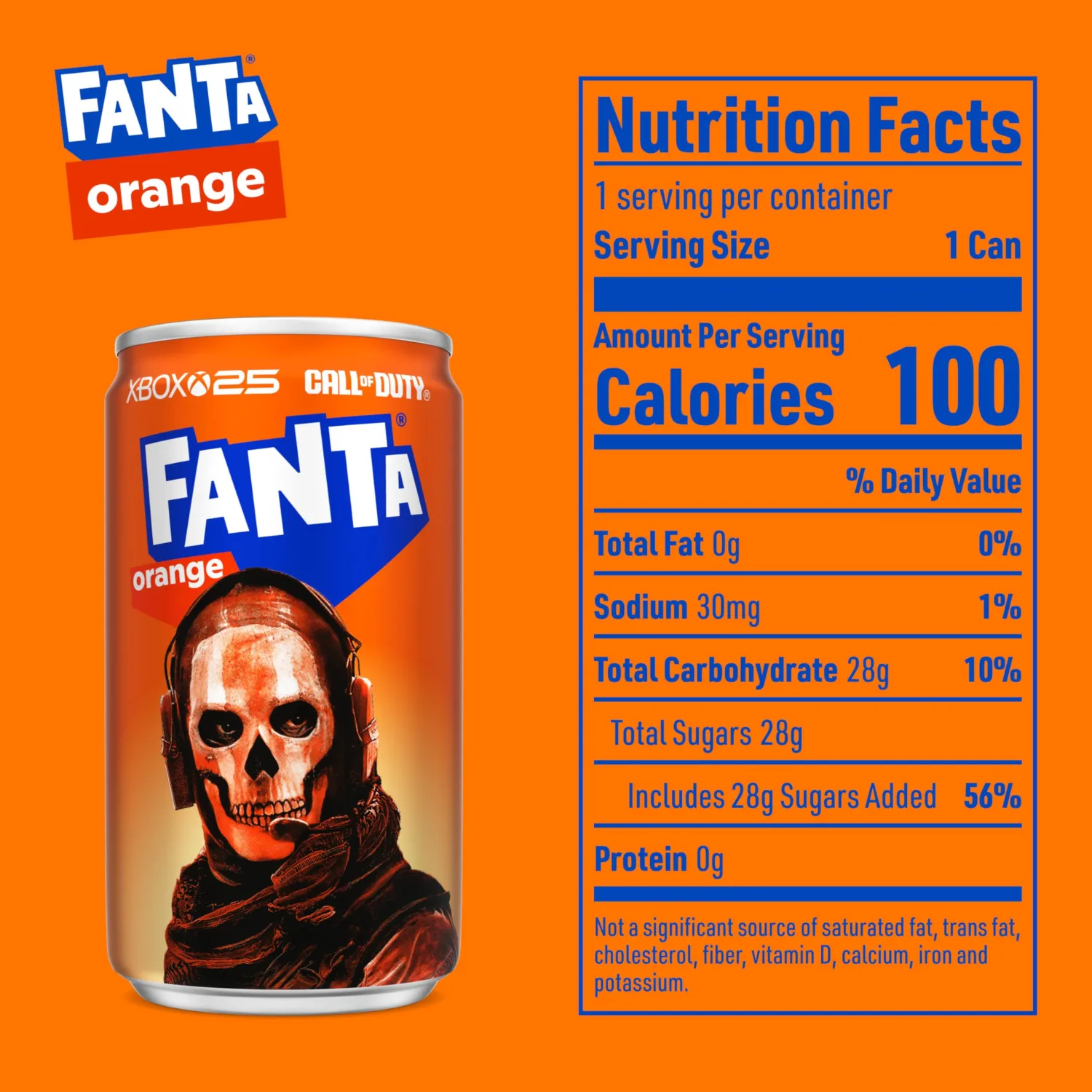Fanta Orange Soda Can, 7.5 fl oz, 10 Pack