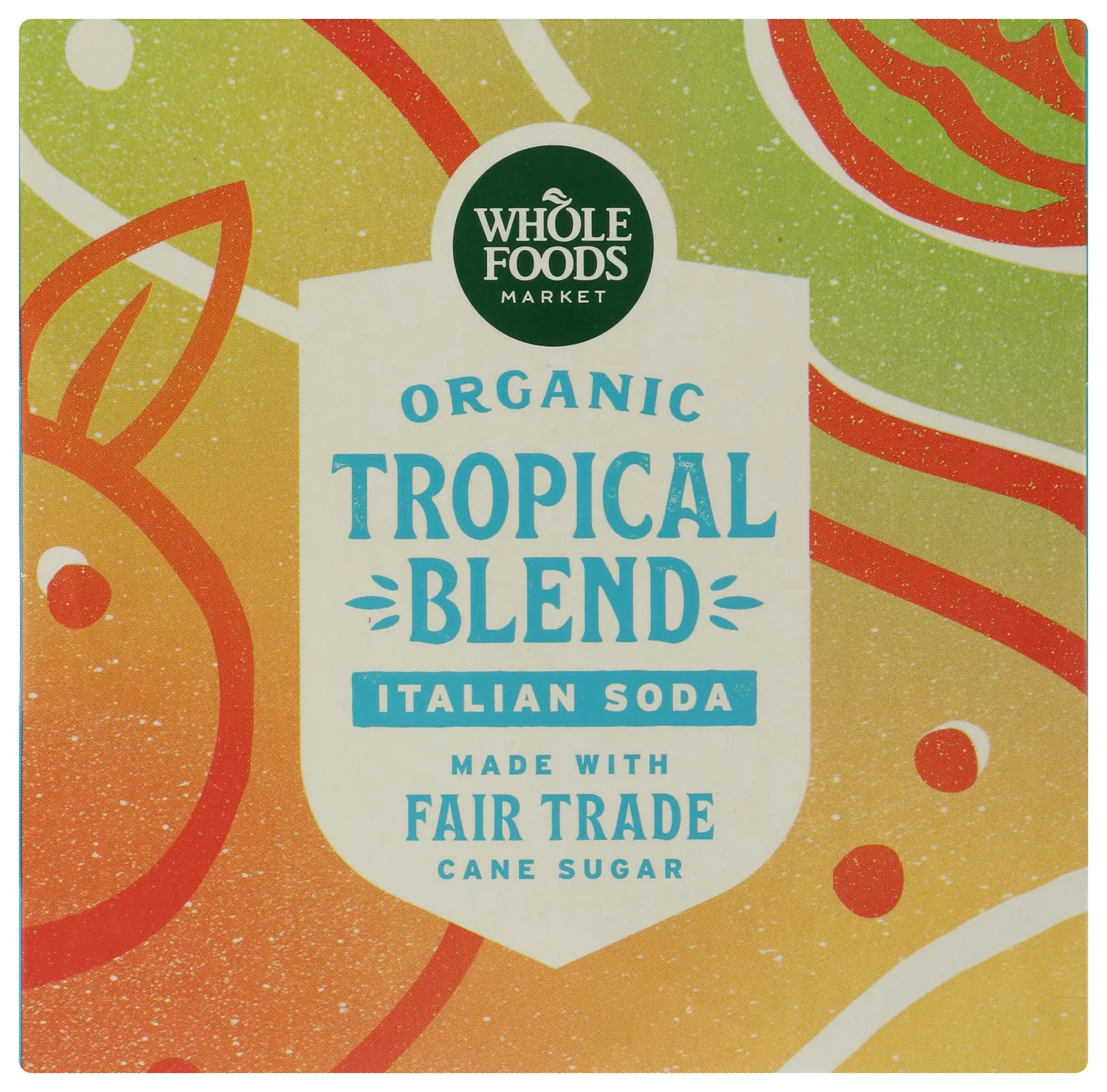 Whole Foods Market Organic Tropical Blend Italian Soda, 11.2 fl oz (Pack of 4)