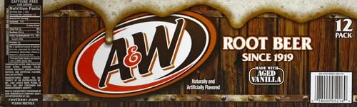 A&W Root Beer Soda, 12 fl. oz. Cans, 12 Pack (Pack of 2)