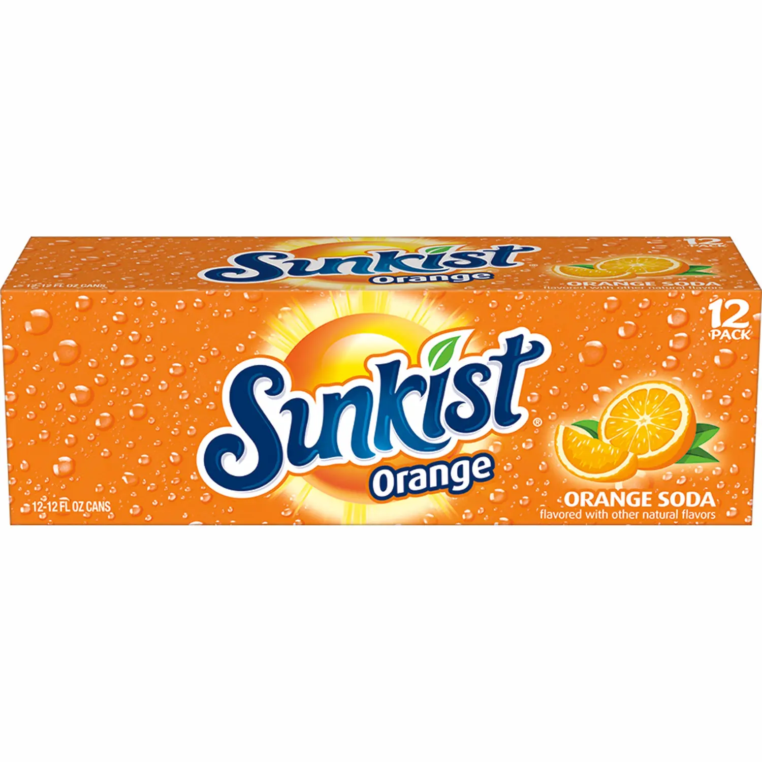Sunkist Orange Soda, 12 fl. oz. Cans, 12 Pack (Pack of 2)