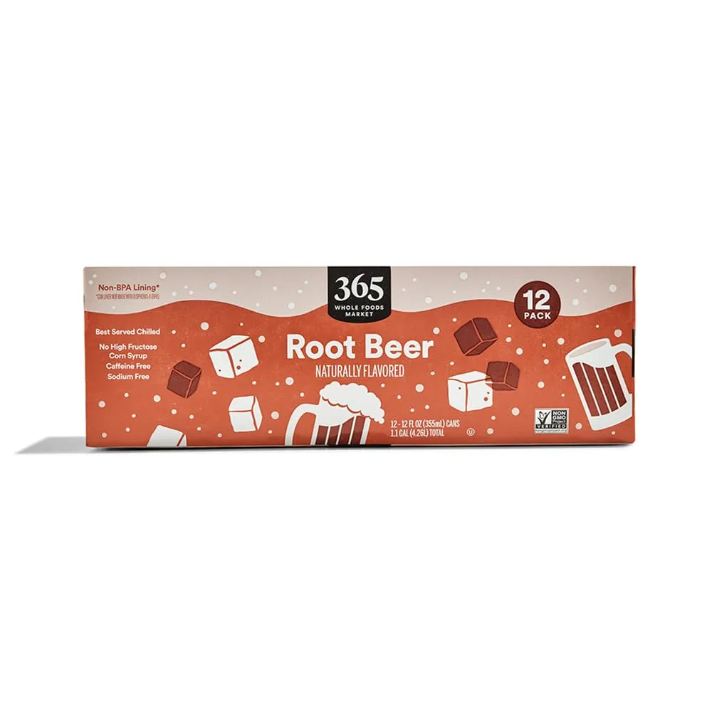 365 By Whole Foods Market, Soda Root Beer, 12 Fl Oz, 12 Pack